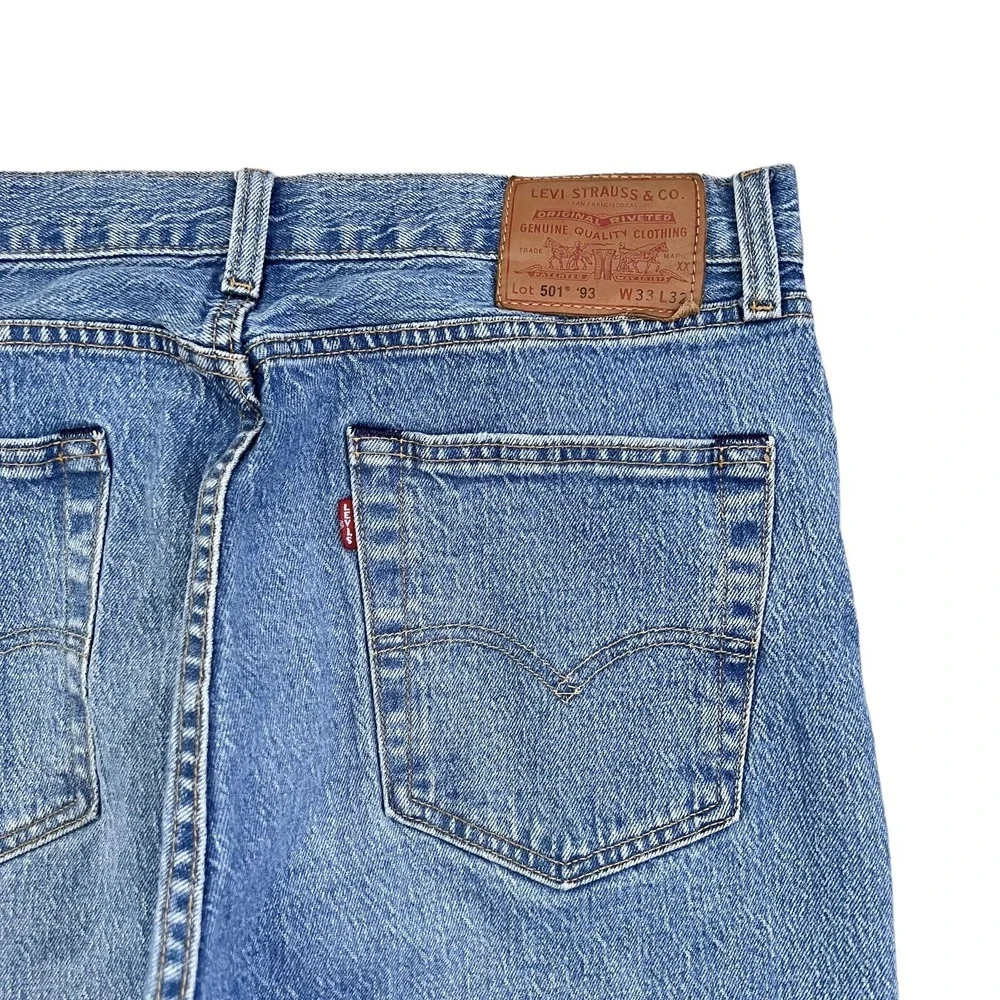 Levi's Premium 501 '93 Straight Men's Jeans 33X31 - BIG E - Distressed